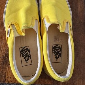 Vans Yellow Slip-On Sneakers